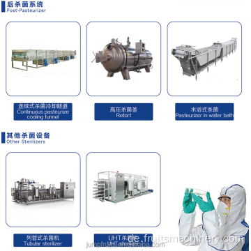 Industrielle automatische UHT -Milchsaft -Sterilisator